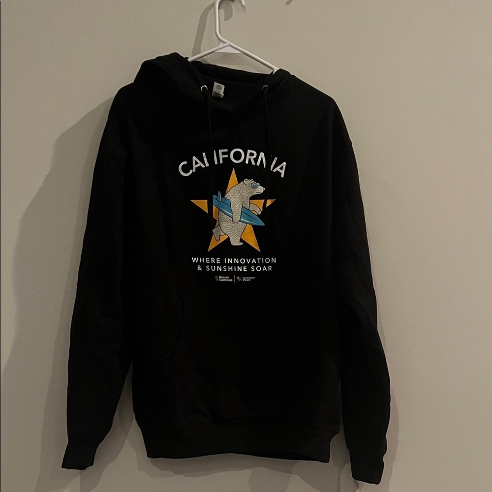 California Graphic Black Hoodie